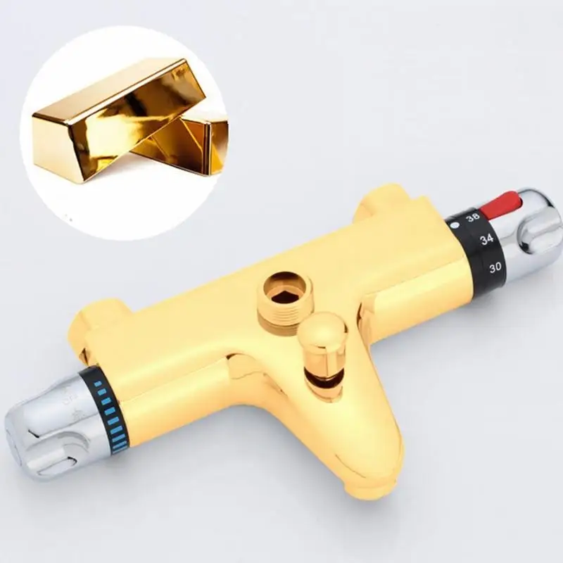 Y1UD อุณหภูมิฝักบัวอาบน้ำวาล์วผสมวาล์วที่มีปุ่มความปลอดภัยการอาบน้ำวาล์วควบคุมอุณหภูมิการควบคุมอุณหภูมิ