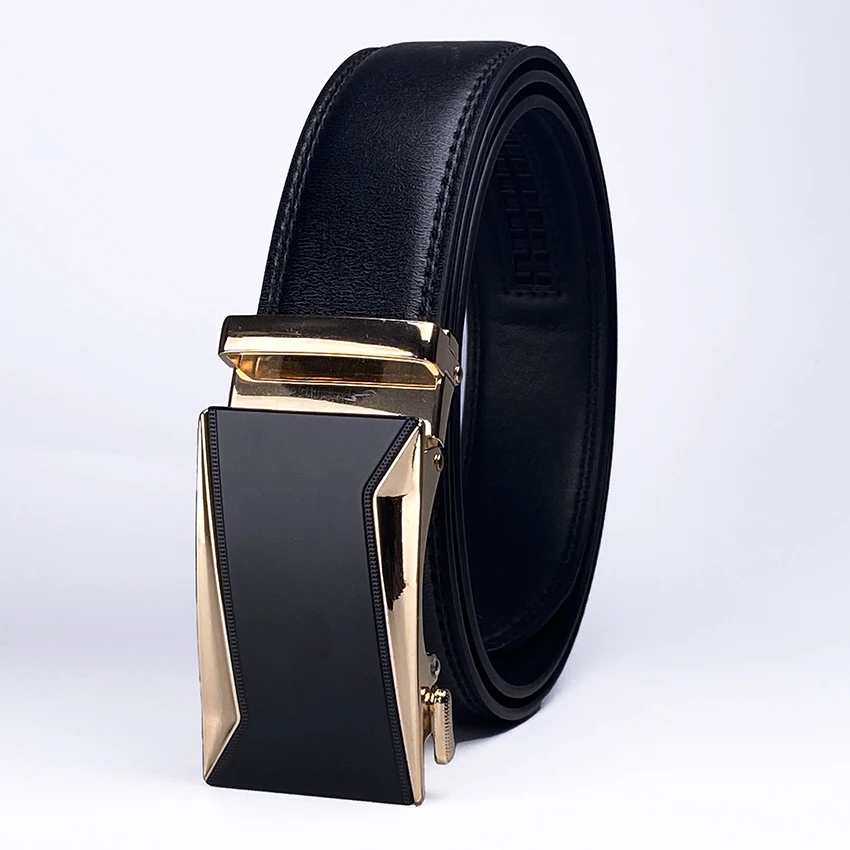 luxury brands Jeans automatic buckle fake leather belts for men's formal wear business gift Waistband male exact replicas suit