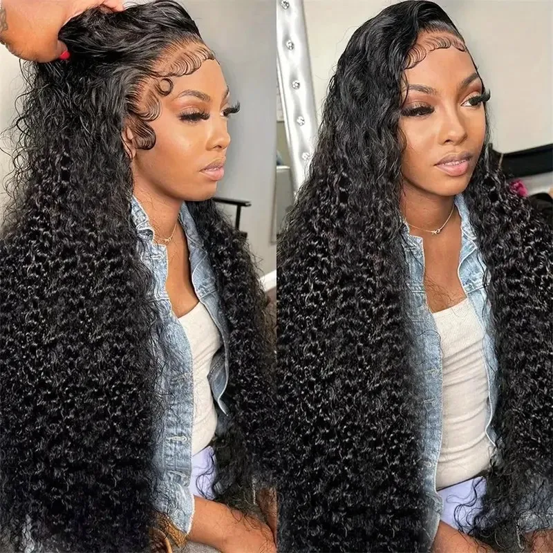 

Deep Wave Frontal Wig 13x4 Hd Lace Loose Wave Wigs Brazilian Hair Natural Color Pre Plucked 30 Inch Lace Front Human Hair Wig