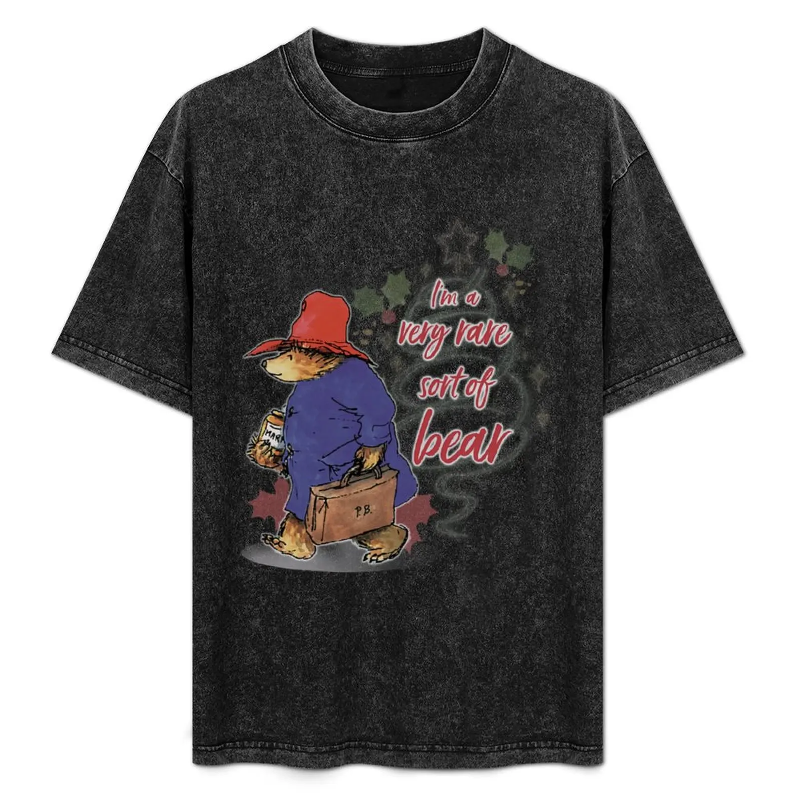 Paddington Bear Xmas Tree Rare T-Shirt quick-drying kawaii clothes Men's t-shirts