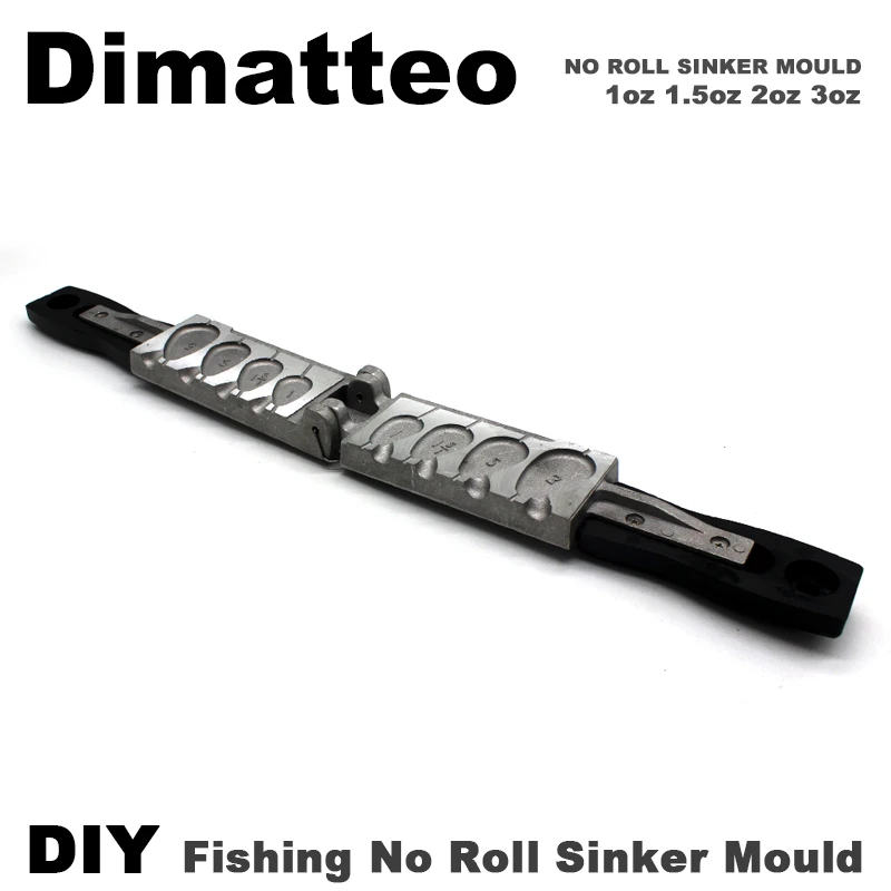 Dimatteo Fishing No Roll Sinker Mold zestawy 1oz 1.5oz 2oz 3oz 4 ubytki