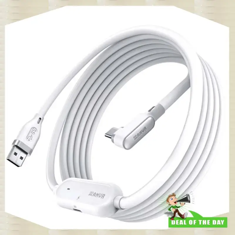 24-Hour Delivery AMVR Fast Charging VR Link Rechargeable 18W Type-C USB Cable For Quest 3/3S/2/Pro For Pico4/Ultra Compatible PC