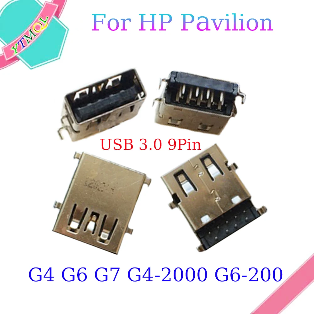 10-100Pcs New USB 3.0 Jack Connector Fit For HP HP Pavilion G4 G6 G7 G4-2000 G6-200 Dell Lenovo Asus Laptop USB Charger Socket