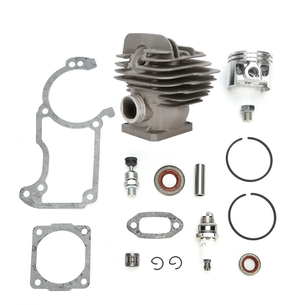 Grey Cylinder Piston Kit Large Bore Metal Engine Rebuild Kit Easy to Install Compact for Stihl 026 MS260 026PRO