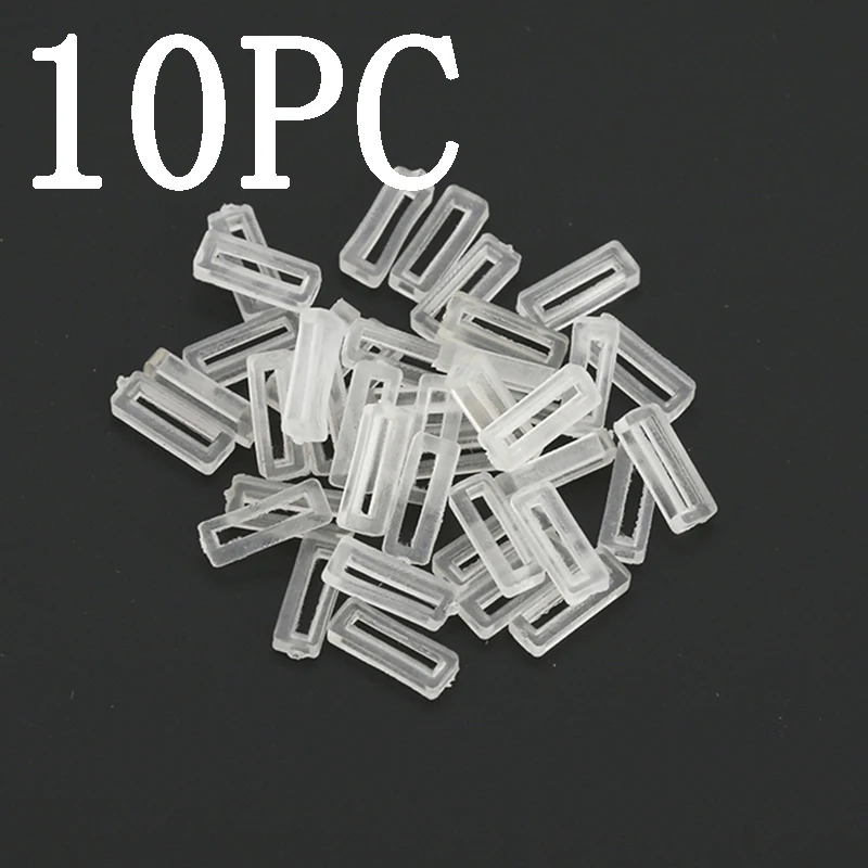 White Rubber Clip Charms DIY 10mm Safety Stopper Bead Fit Brand Charm Mesh Keeper Bracelets For Women Jewelry Gift Making