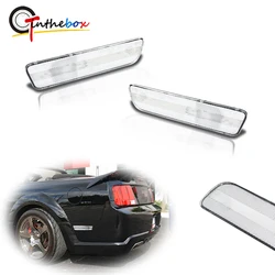Gtinthebox Clear / Smoked / Red Lens Rear Bumper Side Marker Indicator Light Shell Housings For Ford Mustang 2005-2009 No Bulb