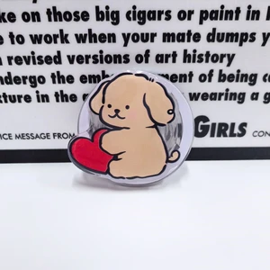 Anak Anjing Kartun Korea untuk Pegangan Ponsel Magnetis Magsafe Dudukan Griptok Tok untuk iPhone 15 Cincin Dudukan Casing Pengisi Daya Nirkabel Dapat Dilipat 6 tempat telepon anjing penjualan terbaik - №