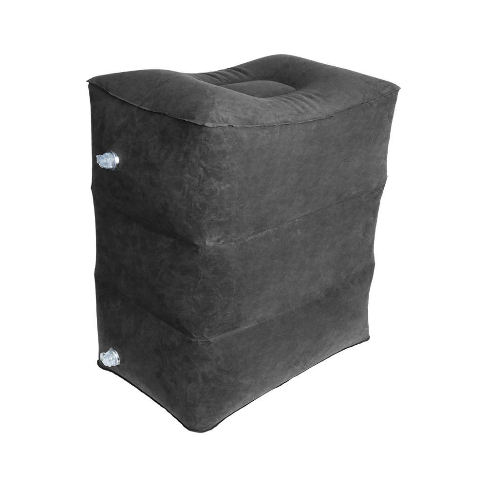 Travel Foot Rest Pillows Inflatable Kids Flight Sleeping On Airplane Car Bus Adjustable High Footrest Pillow 3 Layers PVC