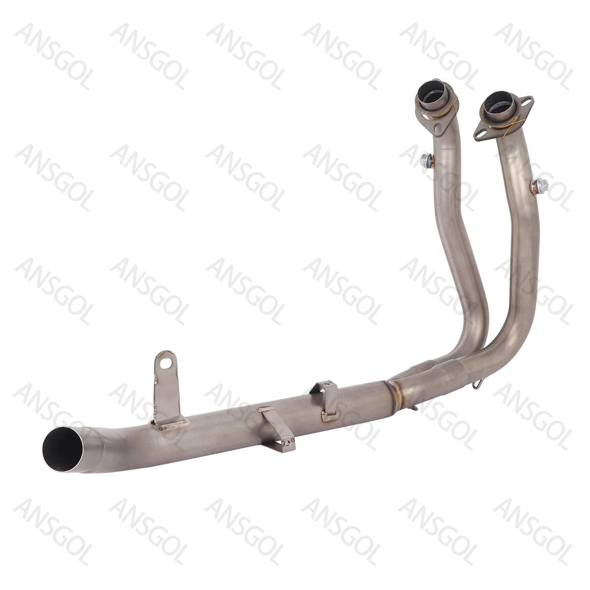 Full Exhaust Systems Slip on for CF-MOTO 700MT Exhaust Pipe Escape Modified Muffler Front Link Pipe Titanium Alloy