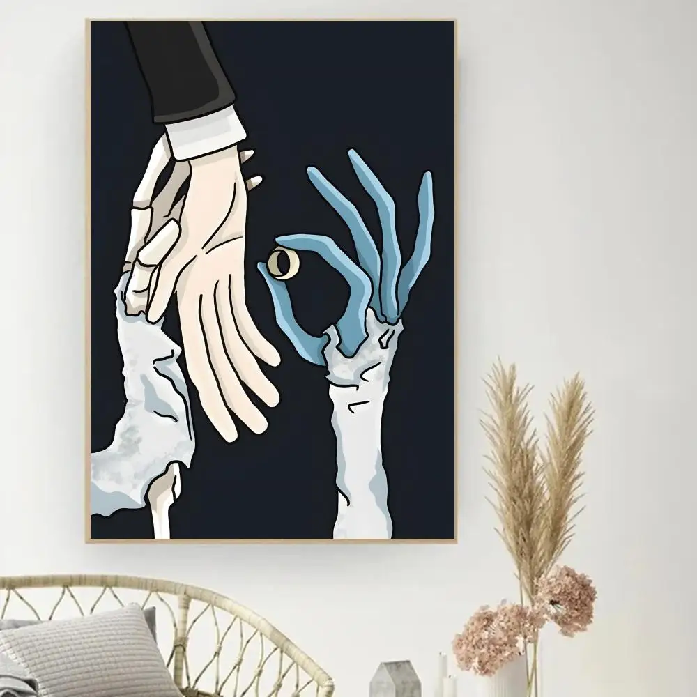 C-Corpse Bride Cartoon Painting Calligraphy Poster Print Modern Decor Room Home Decor Canvas Art Pictures Home For Living Room