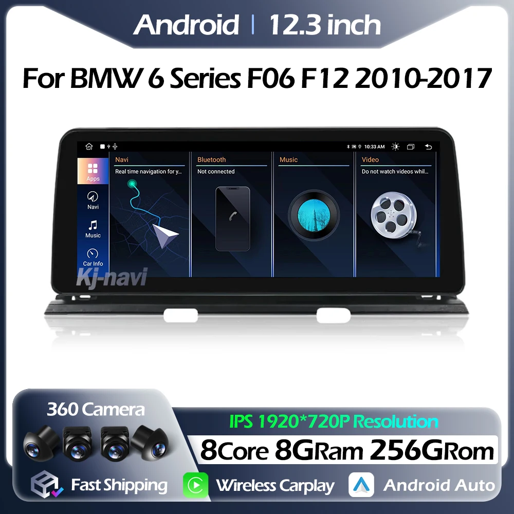 

Android 14 для BMW 6 серии F06 F12 2010-2017 CIC NBT Стерео Carplay Android Auto 4G Сеть 5GWifi GPS Стерео Мультимедийный плеер