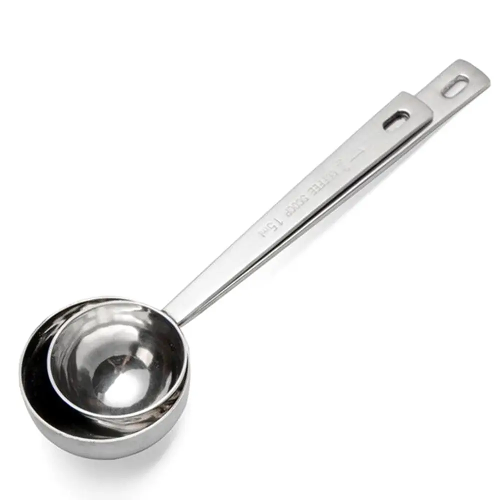 

Smooth 15ML/30ML Stainless Steel Long Handle Thicken Tablespoon Measure Tools Measuring Spoon Coffee Scoop