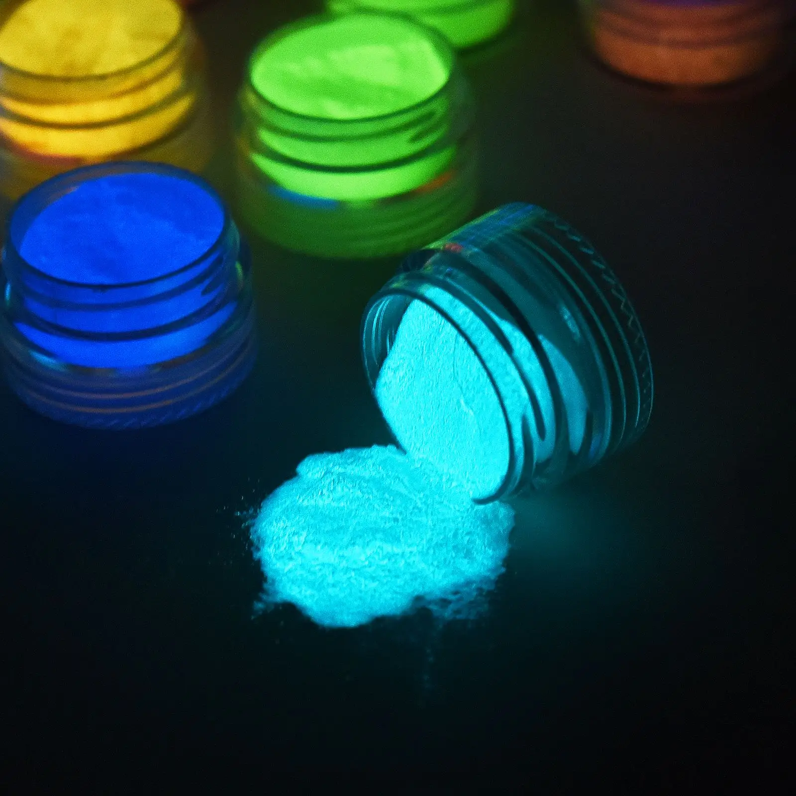 6 Colors/Set Luminous Powder Resin Pigment Glow In The Dark Powder For DIY UV Resin Mold Crafts Jewelry Making Supplies