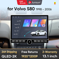 Junsun 13.1 inch QLED Android Wireless CarPlay Auto Car Radio For Volvo S80 1998-2006 Intelligent Systems DSP SWC RDS GPS FM BT