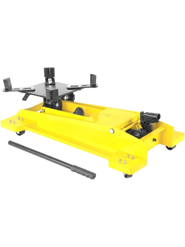 Low Profile Transmission Floor Jack 1,000 LBS Lift Capacity - Lift Range 8.5” to 23” - 360 Degrees Pump Handle Rotation