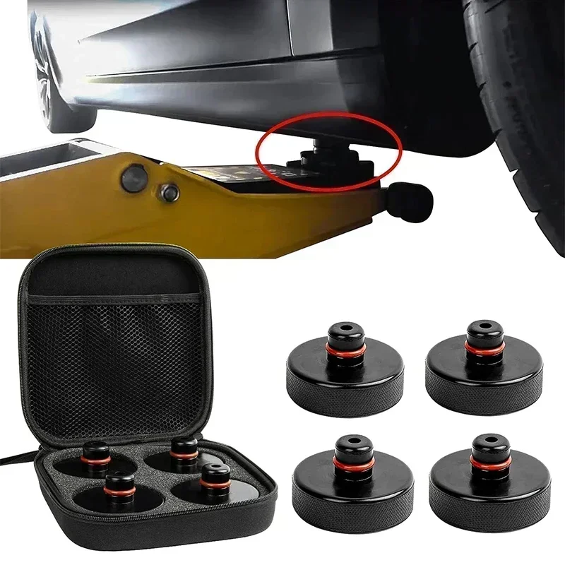 4 Stuks Voor Nieuw Tesla Model 3 S X 2016-2024 Auto Rubber Hijsen Jack Pad Adapter Tool Auto Accessoires Auto Lift Rubber Gereedschap Chassis