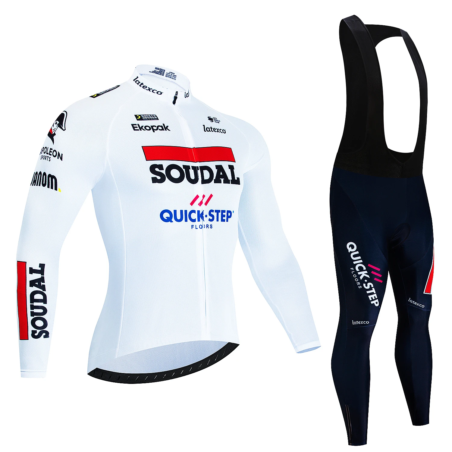 

2025 Cycling Jerseys Sets Autumn QUICK STEP Long Sleeves Men Cycling Bib Set Bicycle Clothing Spring MBT Breathable Bike Clothes
