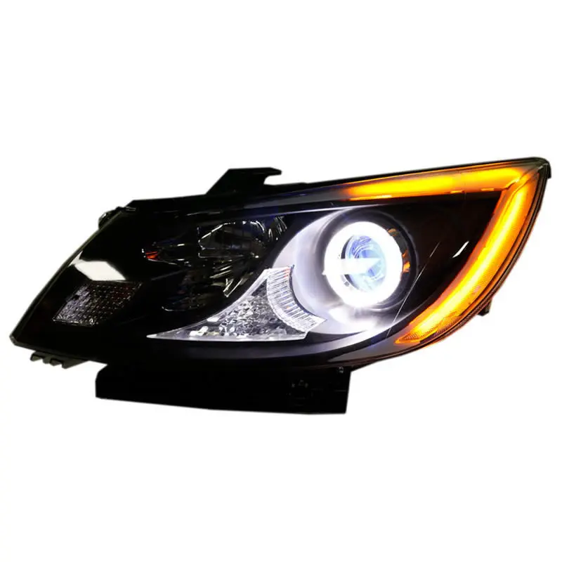 Customized Full LED Headlights For BYD E5 Bi-xenon Projector Lens Front Lamps With DRL