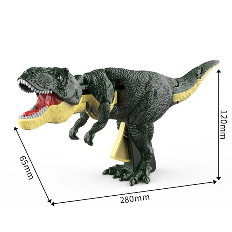 Children Decompression Dinosaur Toy Creative Battery-free Telescopic Spring Swing Dinosaur Fidget Toys Christmas Gifts for Kids