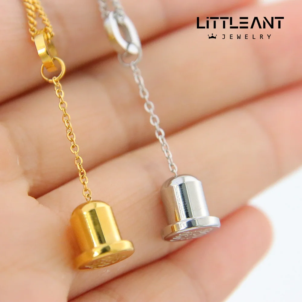 Women Elephant Necklace 316L Stainless Steel Pendant Girls Sliver Gold Color Necklace Exquisite Clavicle Chain Sweet Jewelry