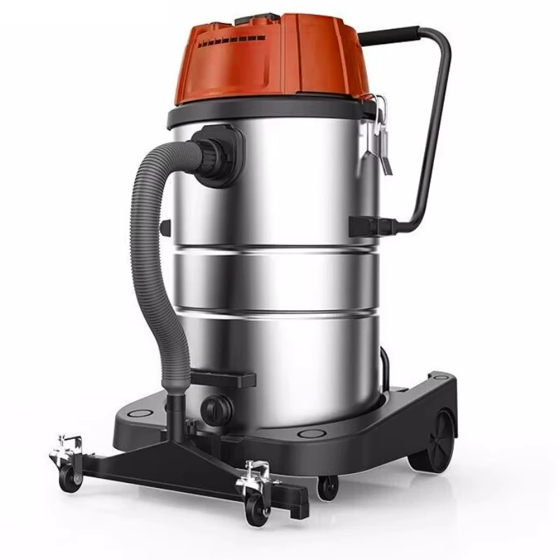Aspirador industrial profesional de acero inoxidable, aspirador húmedo y seco de 5400W