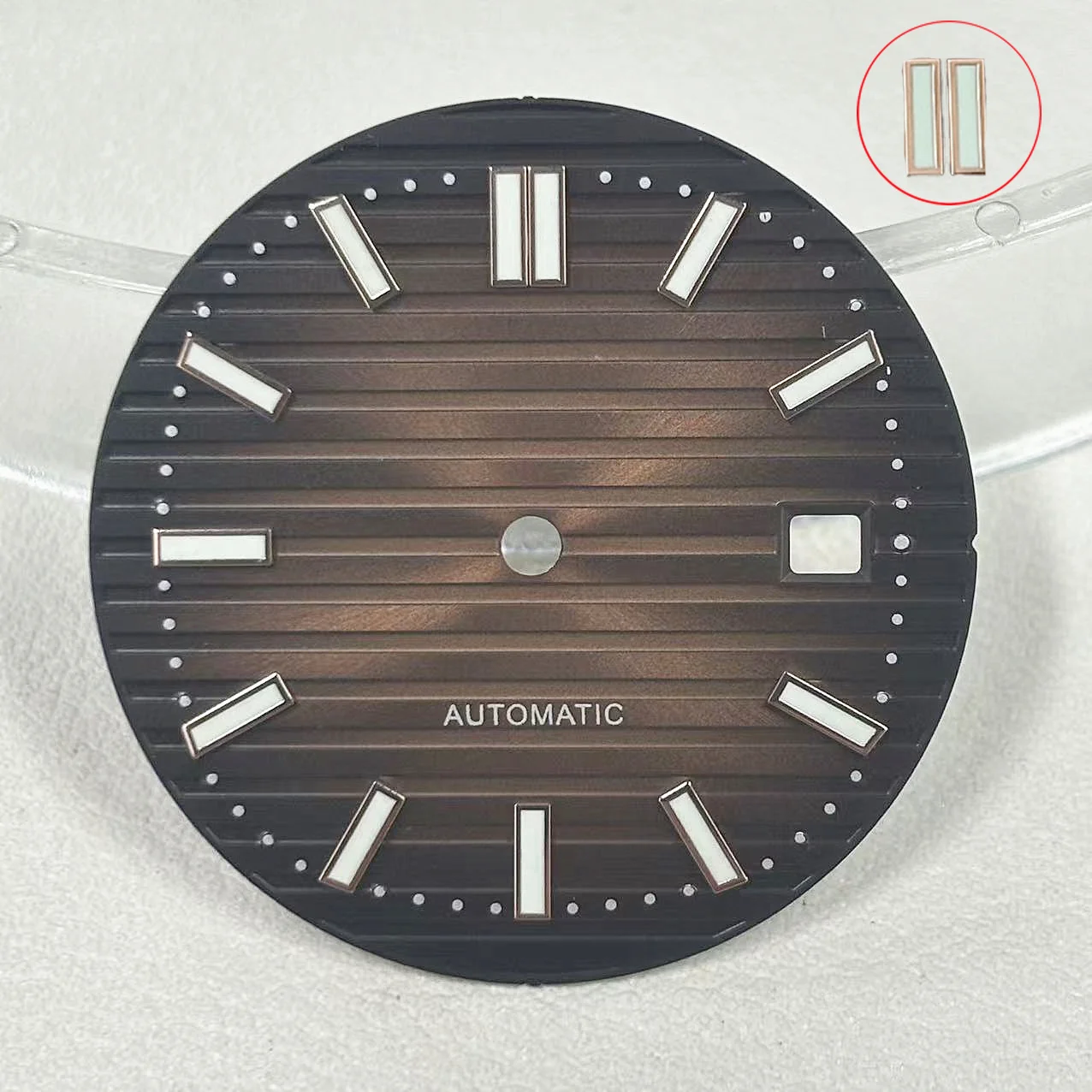 8215 قرص شعار مخصص 29.8 مللي متر قرص نوتيلوس قرص مضيء مناسب لملحقات ساعة الحركة 2813 8215 صيانة الساعة #5