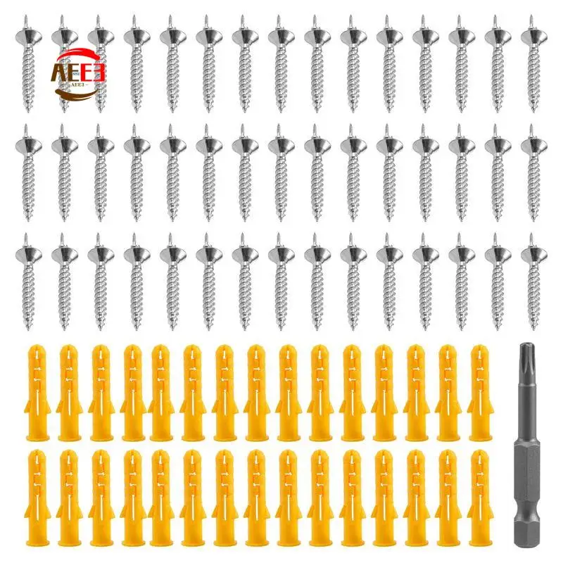 AEE3-50PCS Seamless Nails Double-Headed Screw Solid Wood Baseboard Seamless Nails Foot Line Special Nails Security Screws