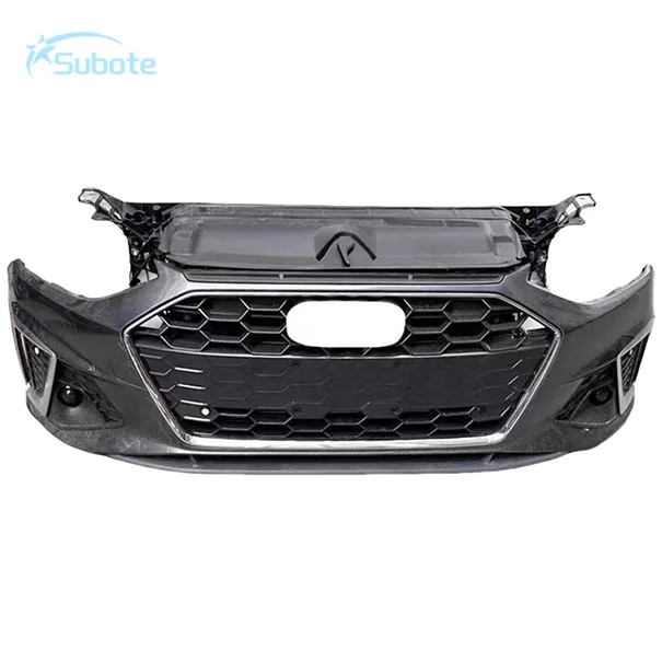 Suitable  for A4 High Quality Front Bumper with Grille Radiator Fan Car Bumpers  Auto Parts