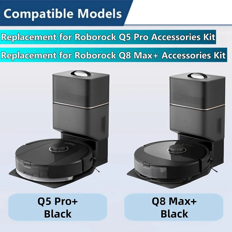 Kit De Acessórios De Robô De Vácuo, Escova Lateral Principal, Almofadas De Esfregão, Filtros, Sacos De Pó, Roborock, Q8 Max, Q5 Pro, Q5 Pro, 23Pcs