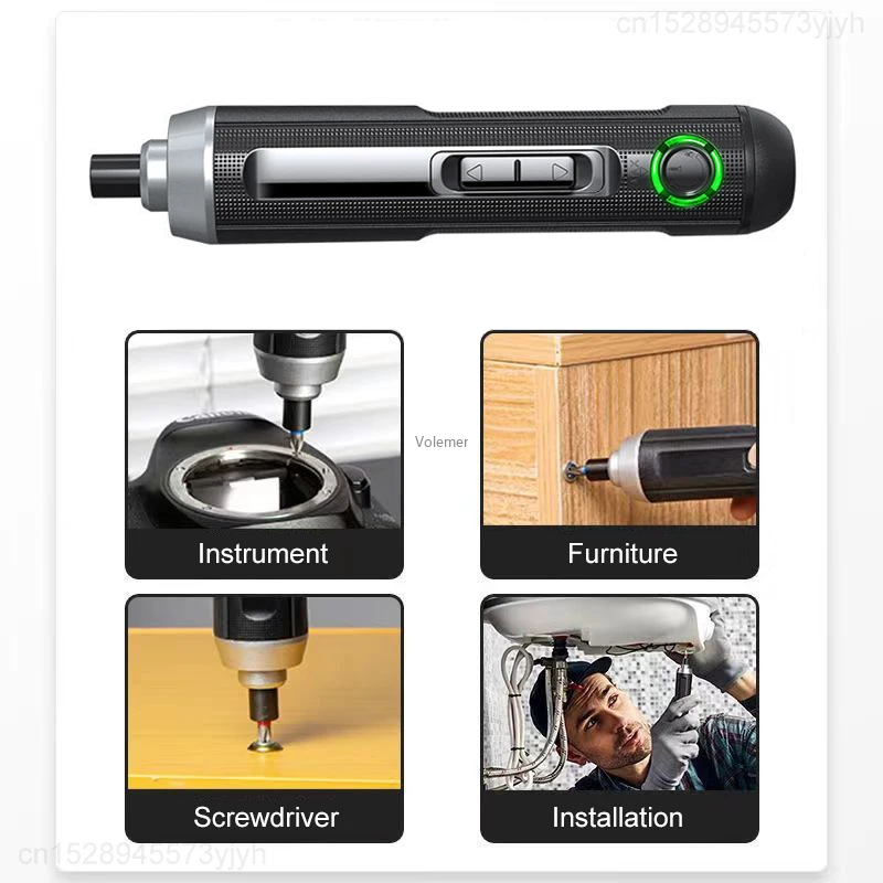 Juego de destornilladores eléctricos Youpin, herramientas eléctricas para el hogar, recargable, multifunción, Mini destornillador de precisión