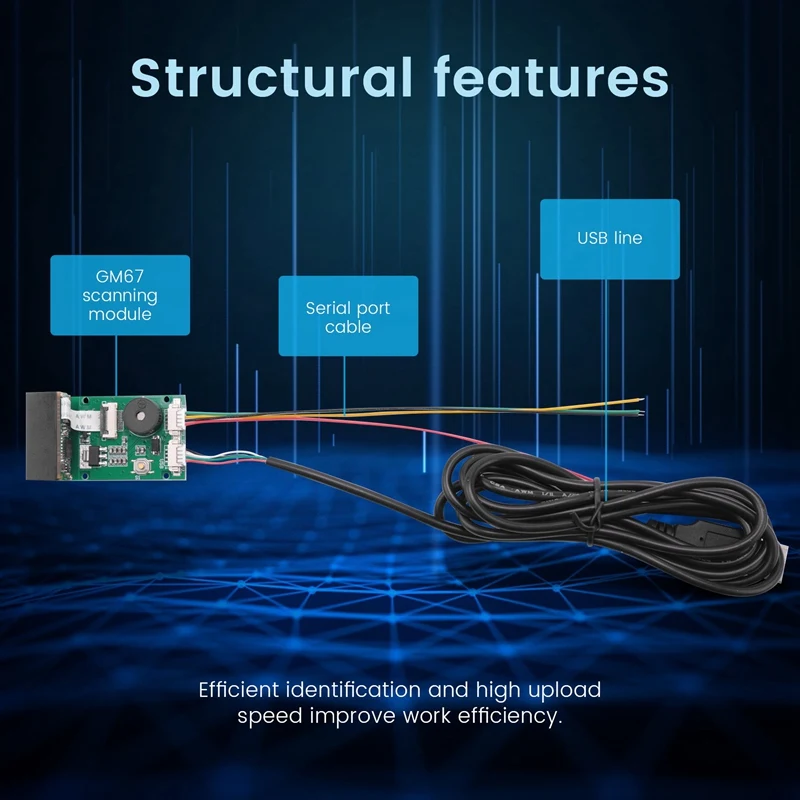 GM67 1D/2D USB UART Barcode Scanner QR Code Scanner Module Reader
