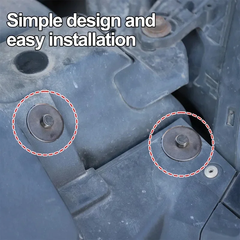 For Bumper Fender Liner Screw Grommet Kit Under Engine Splash Guard Retainer Clip Metal Fastener Bolt Nut Set