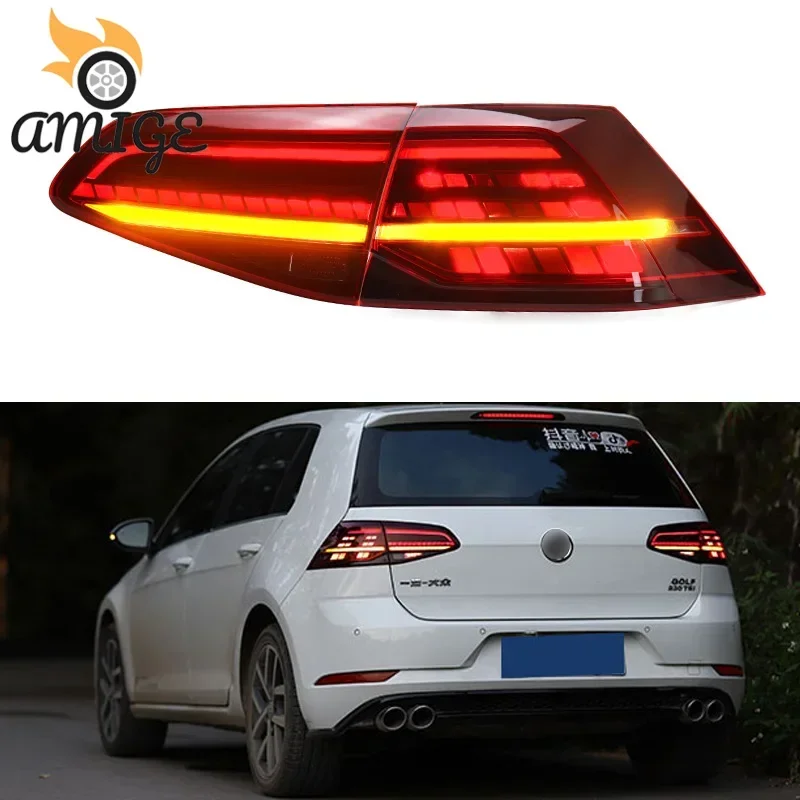 

Car LED Taillight Tail Lights For Volkswagen VW Golf 7 Golf7 2013 2014- 2017 MK7 Rear Fog Lamp Brake Light Reverse Turn Signal