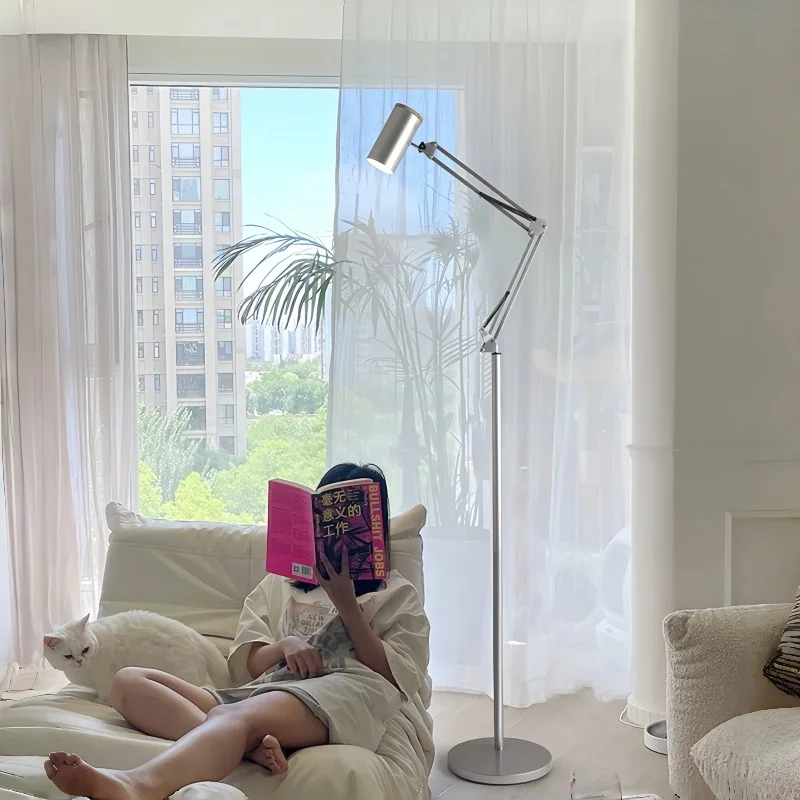 Living Room Study Swing Arm Floor Lamp High End  Lamp Bedroom Minimalist Adjustable Home Decor Changeable Modern Standing Light