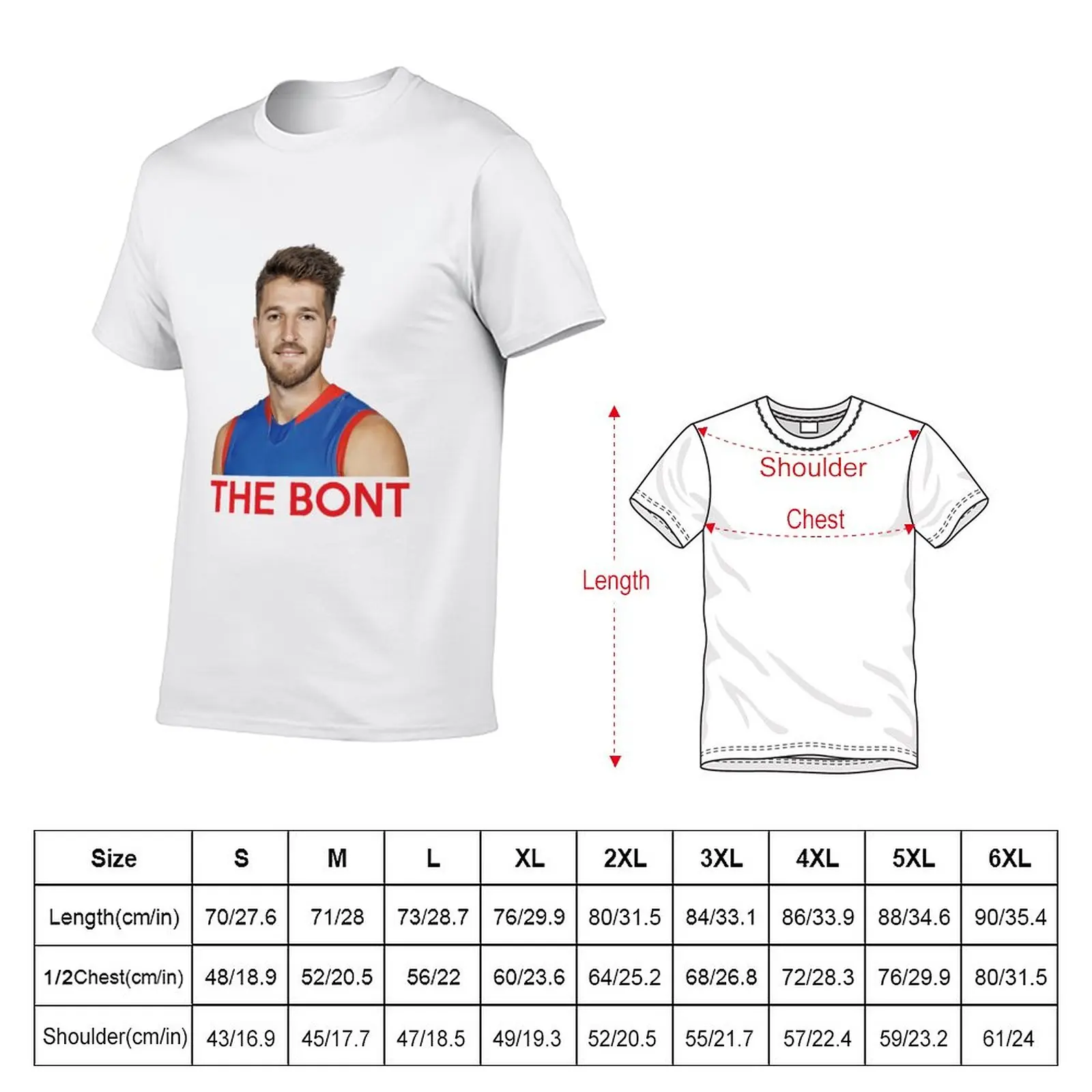 THE BONT Marcus Bontempelli T-Shirt summer top blank t shirts mens t shirts casual stylish