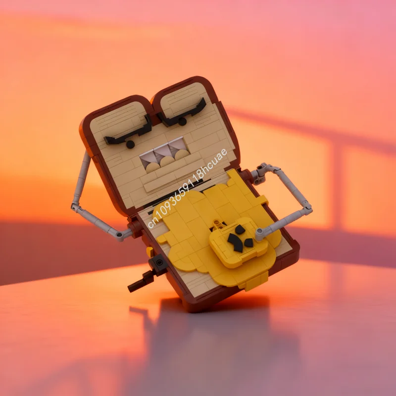 

497 шт. MOC Mr Toast And The Butter Creatored Модель игрушки Строительные блоки Архитектура Рождественские подарки Творческая идея Кирпич Дети