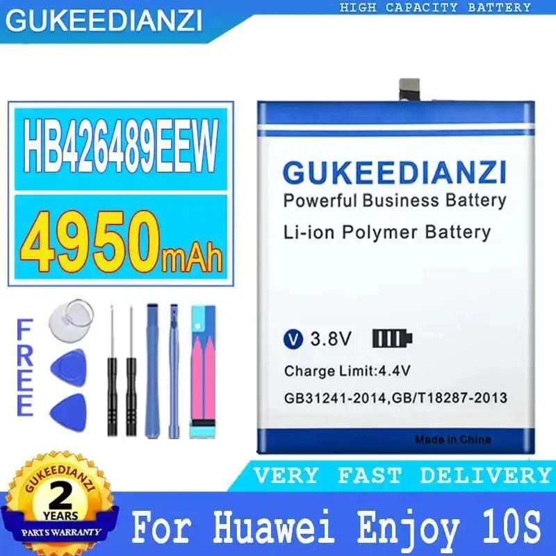 

Durable Reliable Replacement HB426489EEW For Huawei Enjoy 10S Mobile Phone Battery 4950Mah