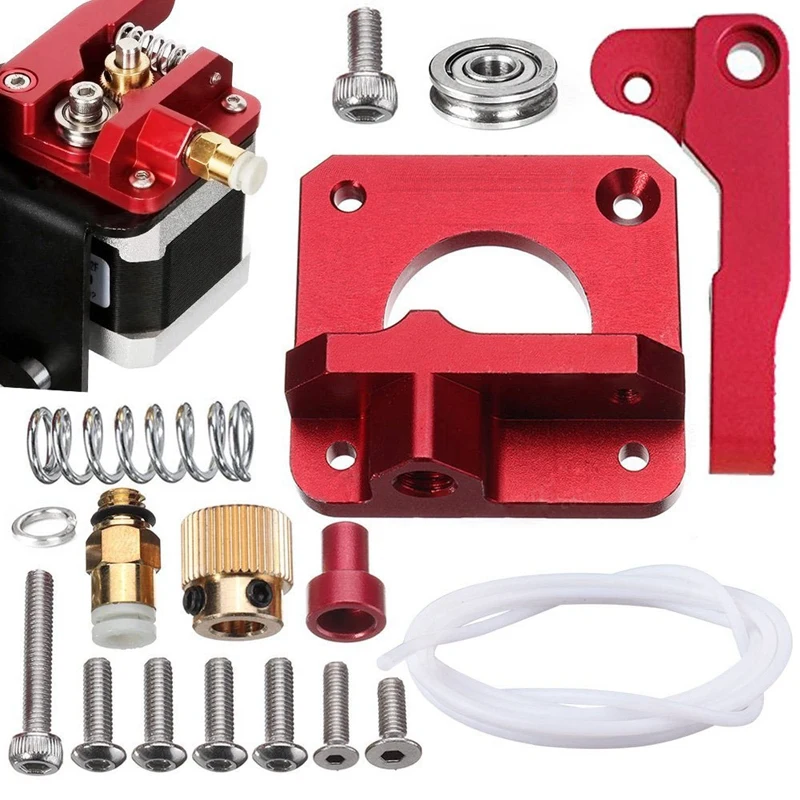 Upgraded MK8 Extruder Aluminum Drive Feed Replacement 3D Printer Extruders Kit for -10,-10S,-10 S4,RepRap Prusa