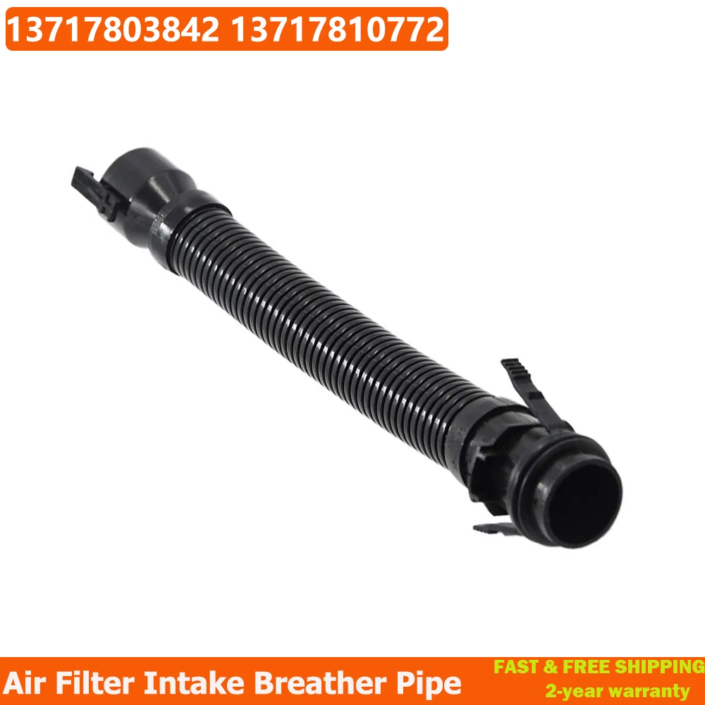 Car Intake Manifold Air Filter Inlet Breather Hose Black Pipe Rocker Cam Cover 13717803842 For 1 3 5 7 E81 E87 E90 N47 N57 F10