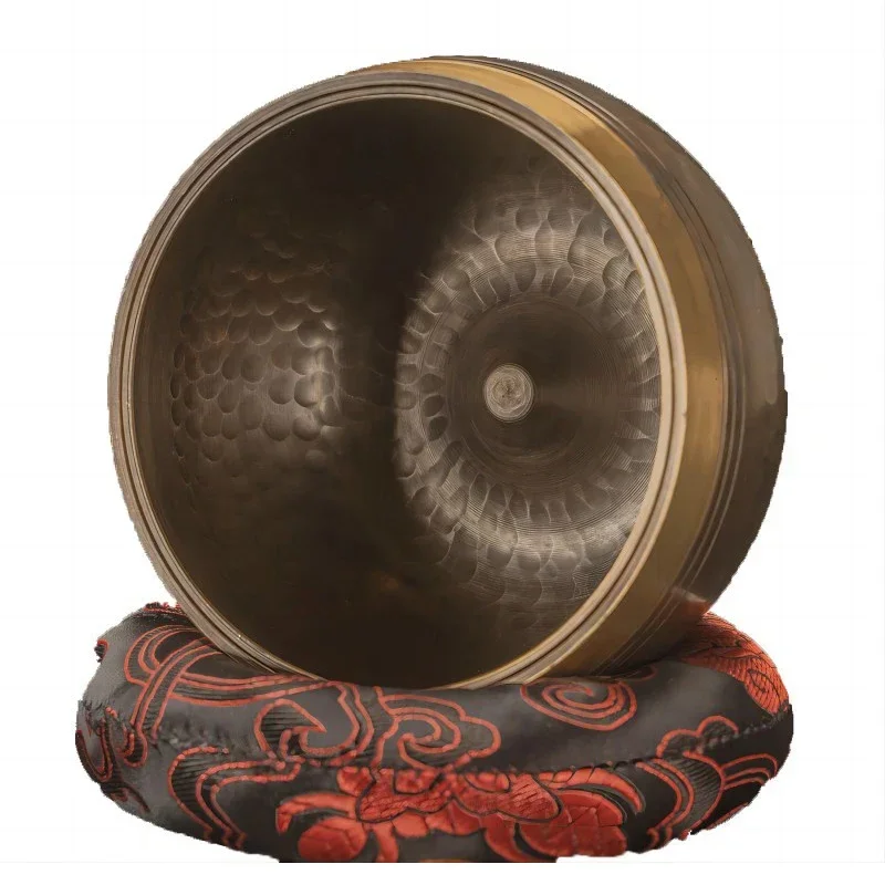 

Nepal handmade Tibetan Bowls Large Singing Bowl Meditation Buddhist Brass Bowls Sound Healing Instrument Home Ornaments Gifts