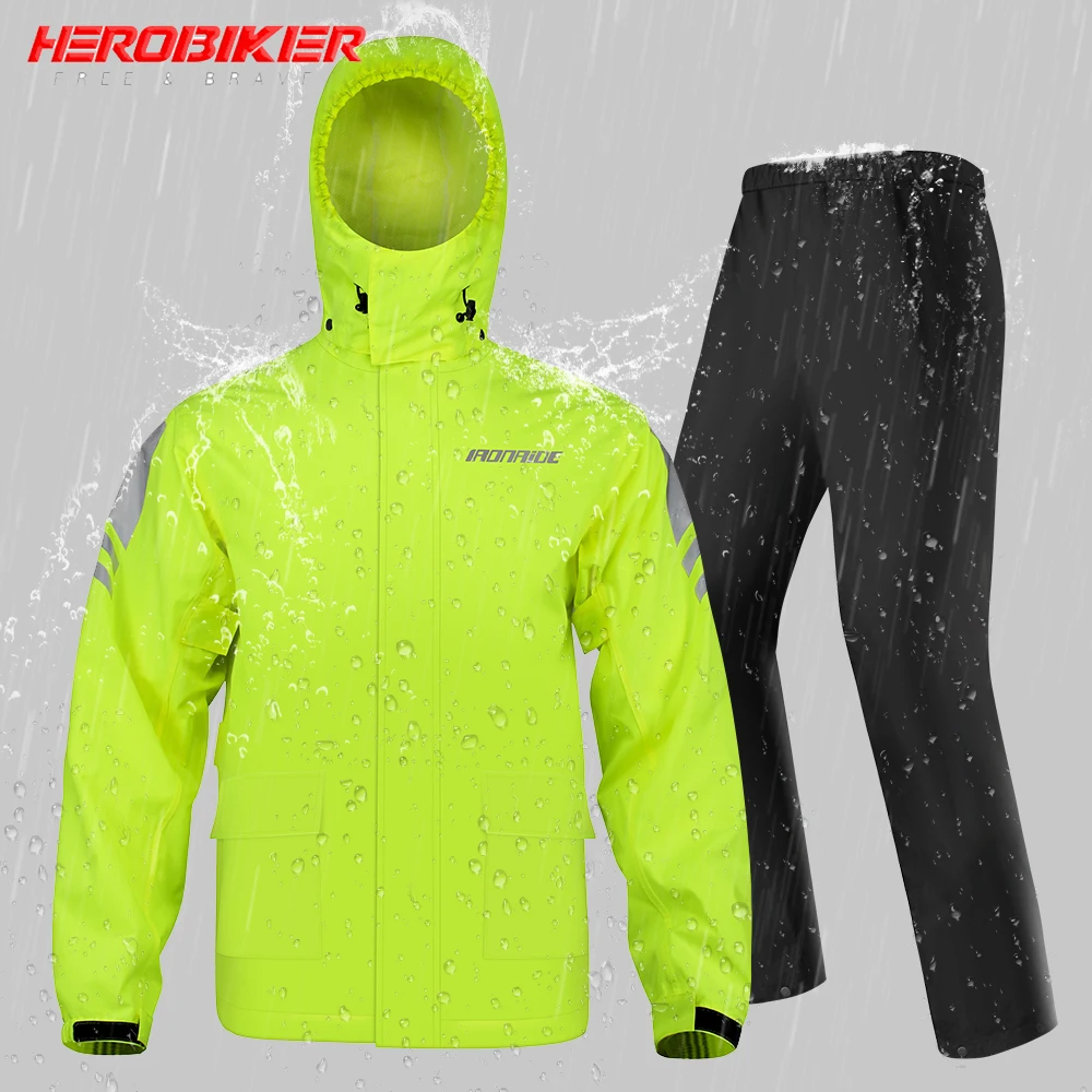 

Motorcycle Jacket Waterproof Jacket Raincoat TPU Compound Waterproof Fabric Motorcycle Raincoat Three Layer Waterproof Placket