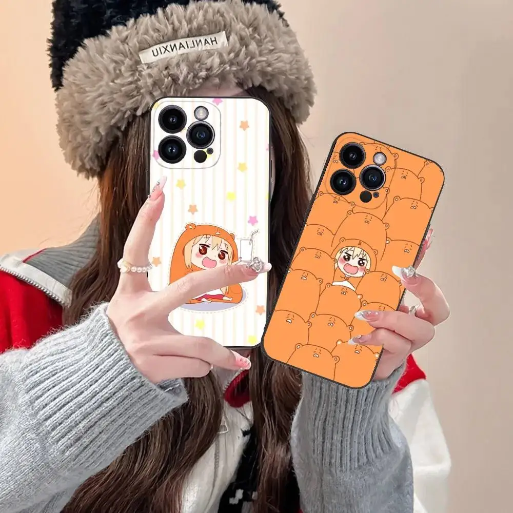 

Cute U-Umaru-chan Phone Case For iPhone 16,15,14,13,12,11,Pro,XS,Max,XR,Plus,E,SE4,Mini Black Fashion Cover