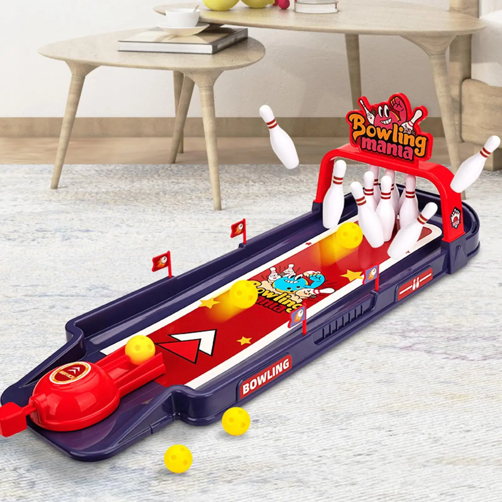 Catapulte Mini Kit de Jouets de Bowling, Jeu Intelligent pour le Bureau et la Maison