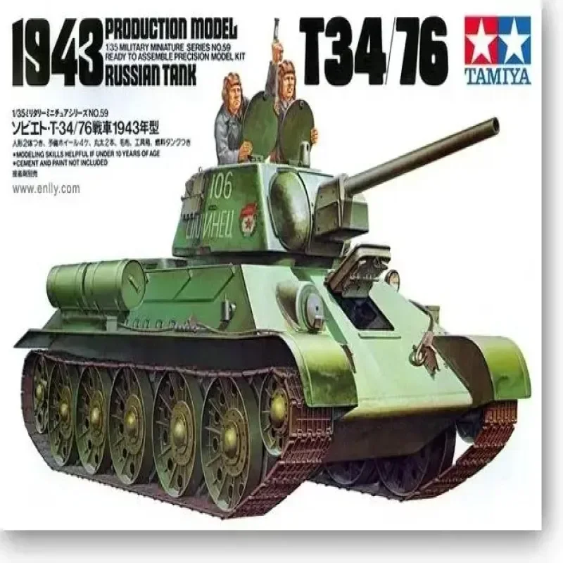 

Tamiya 35059, масштаб 1/35, русский танк T34-76, набор моделей для сборки — набор для сборки своими руками
