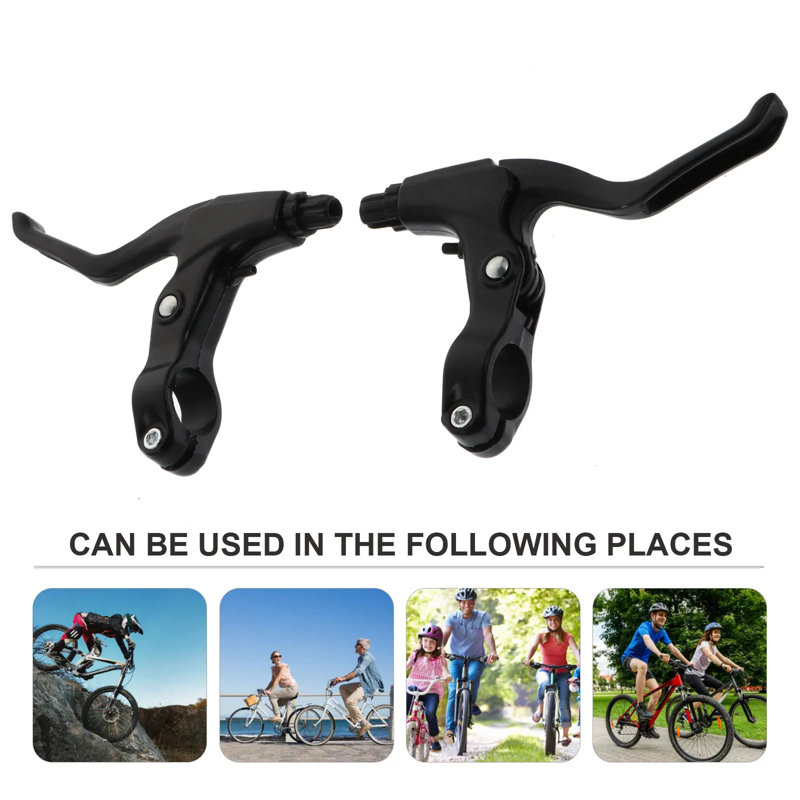 

Aluminum Alloy Bike Brake Lever Handle for Child Bicycle Durable Repair Replacement Mountain Bike Brake Handle Shiny Black Spare