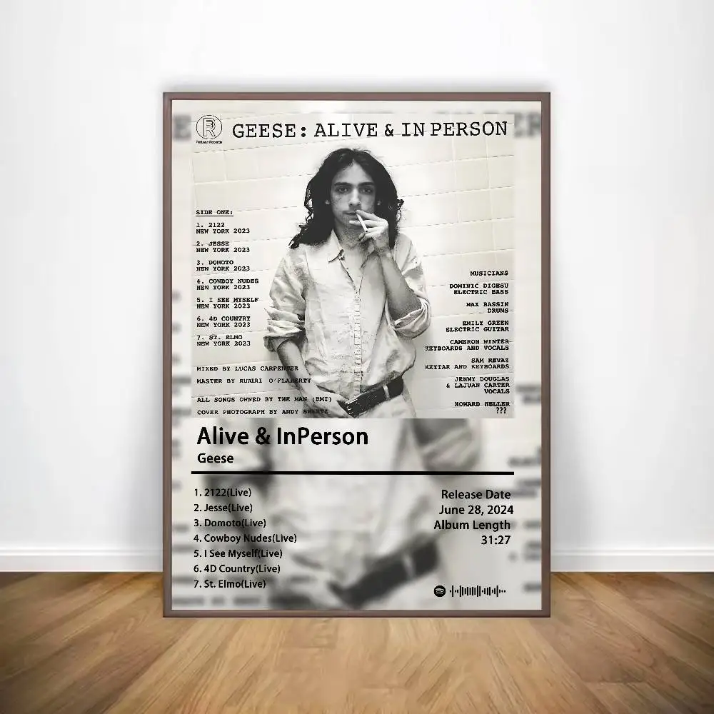 المغني G-GeeseS اقتل ملصق لزجة جدار الفن الطباعة مقاوم للماء غرفة المعيشة المنزلي غرفة نوم بار ديكور جمالي