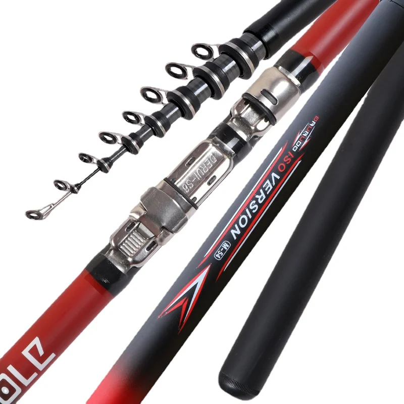 

Telescopic Portable Rotary Rocky Fishing 3.6M,4.5M,5.4M,6.3M Fishing Rod Travel Sea Boat Rock Fishing Rod Carp Rod