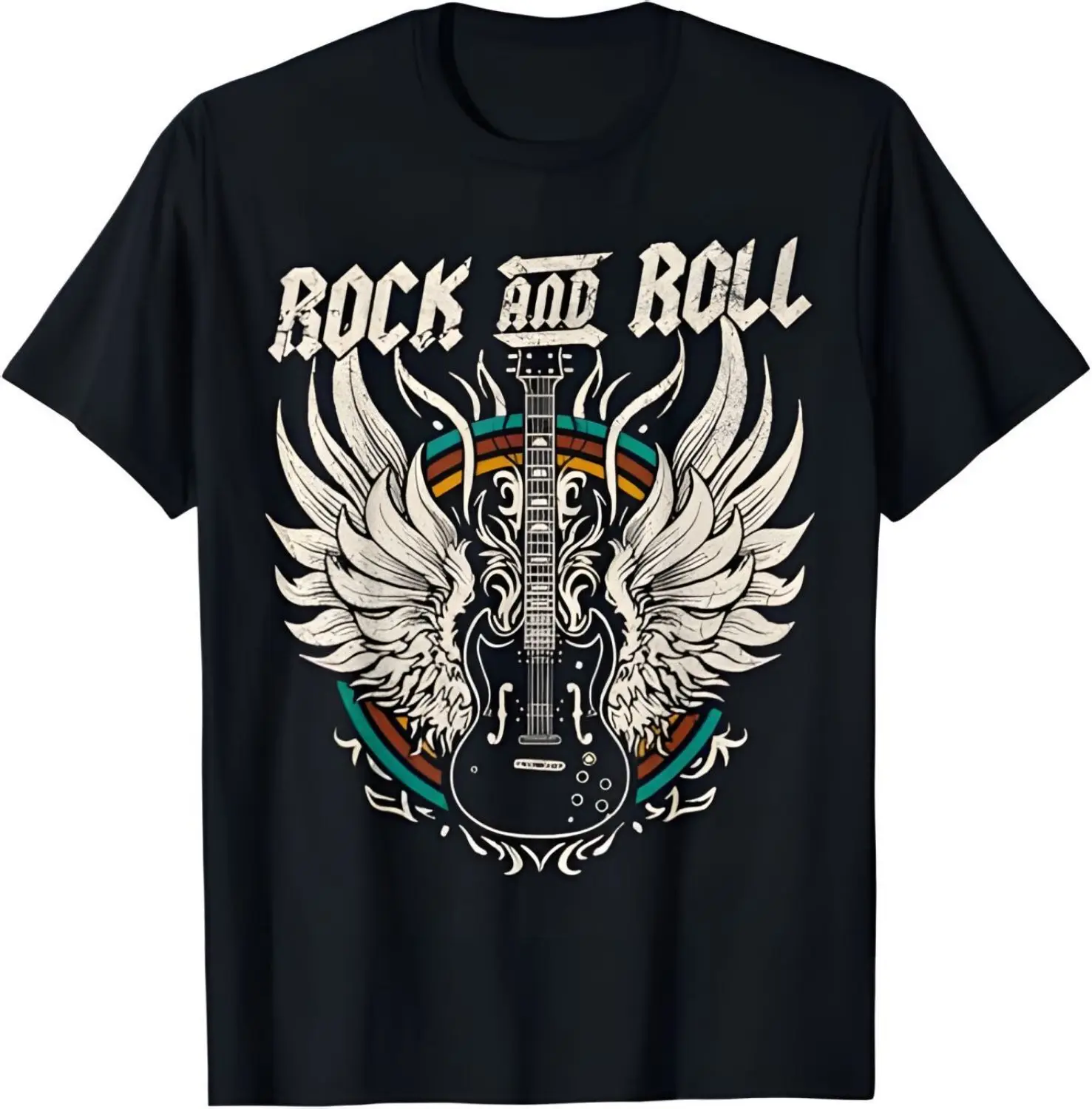 Rock and Roll Guitar Vintage ROCK Music T-Shirt