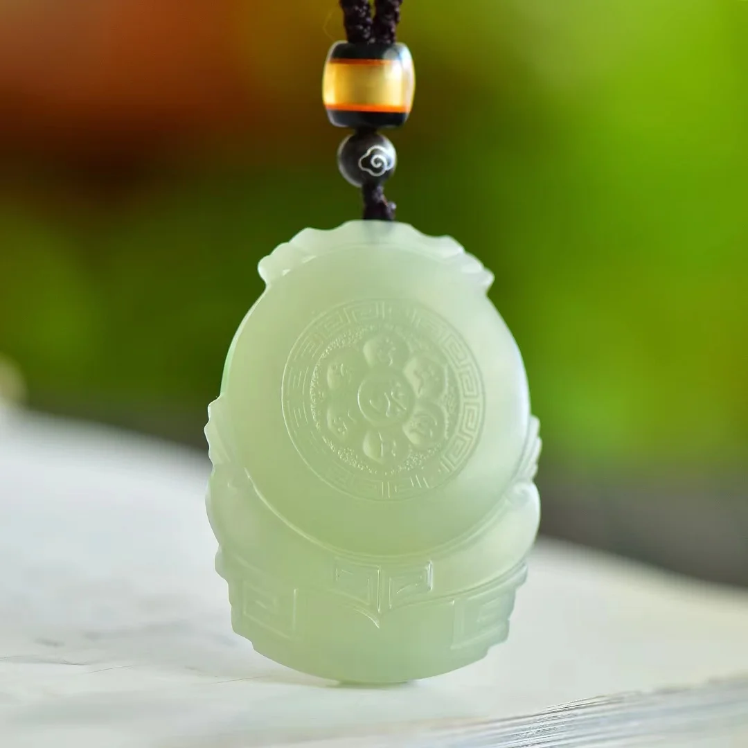 Hetian Jade Qinghai Material Void Security Pendant Jewelry 1483#