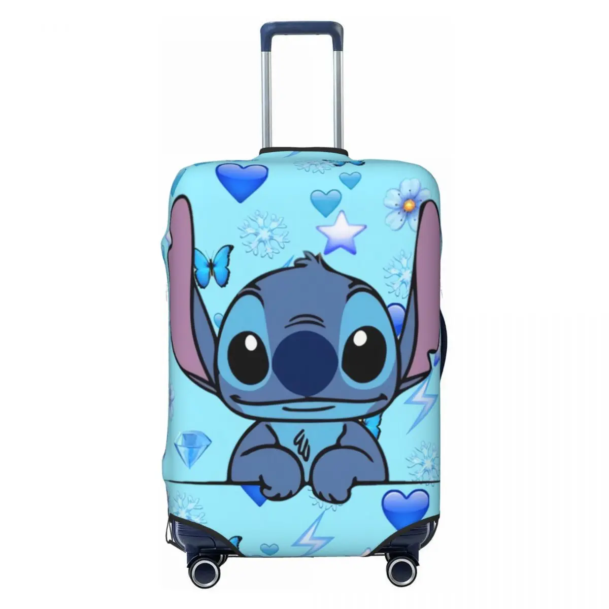 

Cartoon Little Stitch Luggage Cover Elastic Cute Monster Travel Suitcase Protective Covers Suit For 18-32 inch